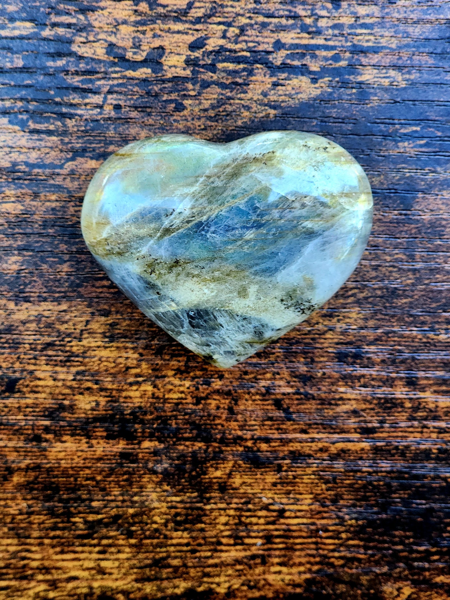 Labradorite with Flash, Heart