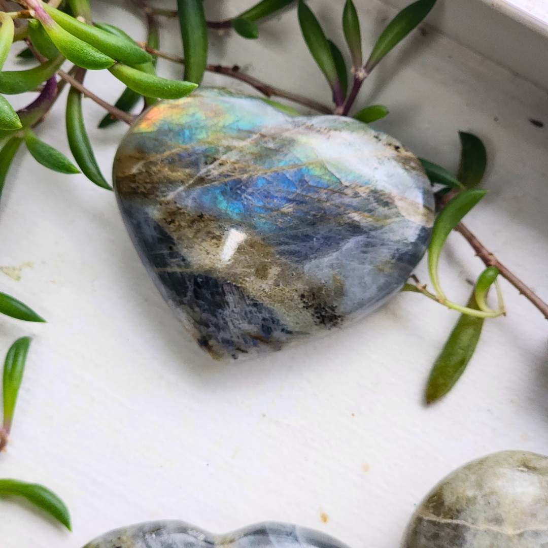 Labradorite with Flash, Heart
