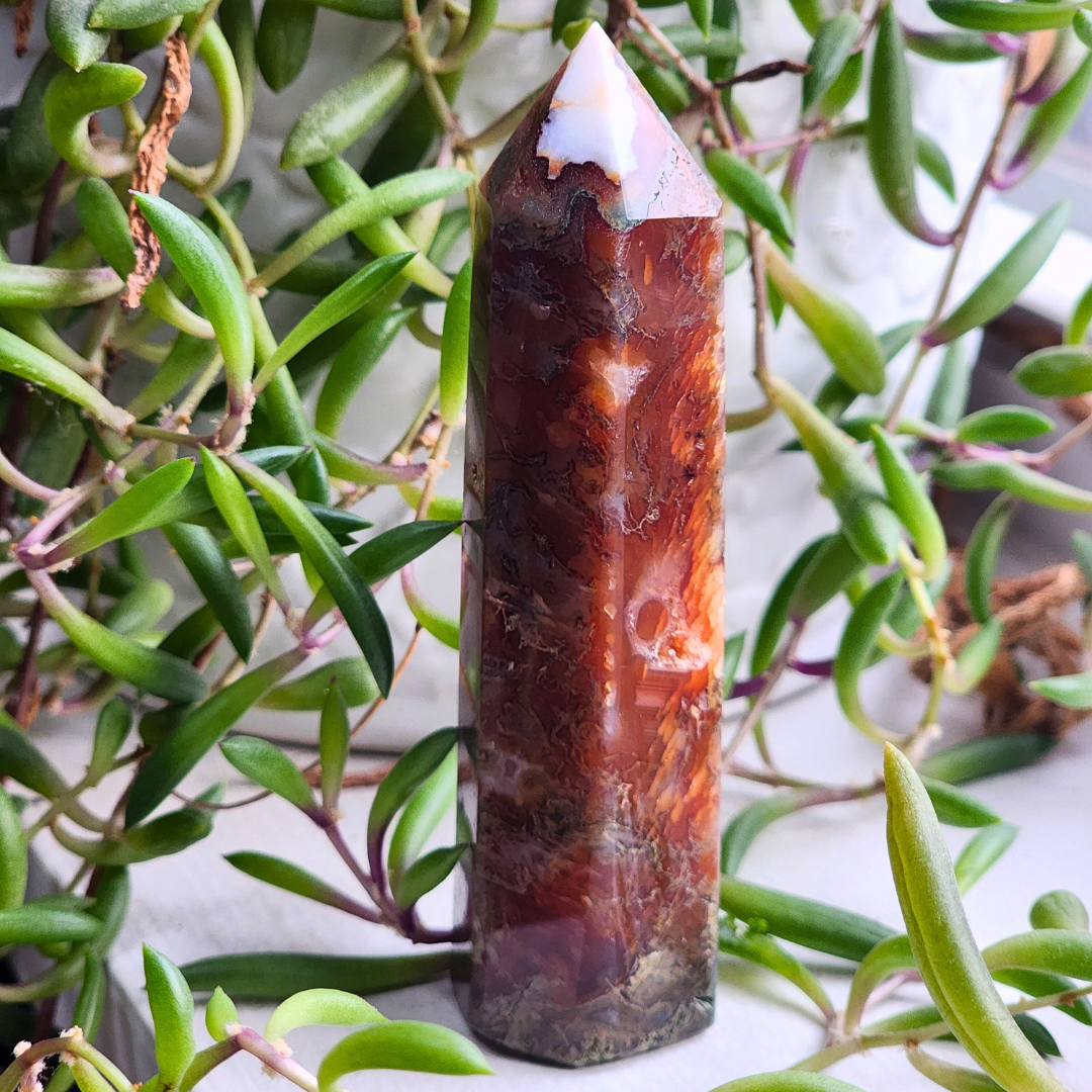 Crazy Lace Agate Tower-Large