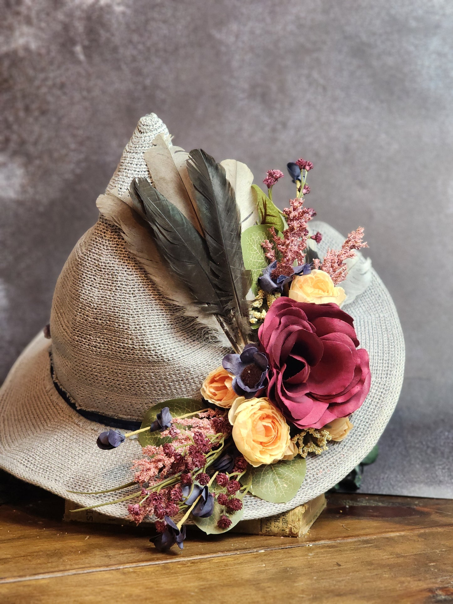 Amethyst Dreams-Handmade Witch Hat