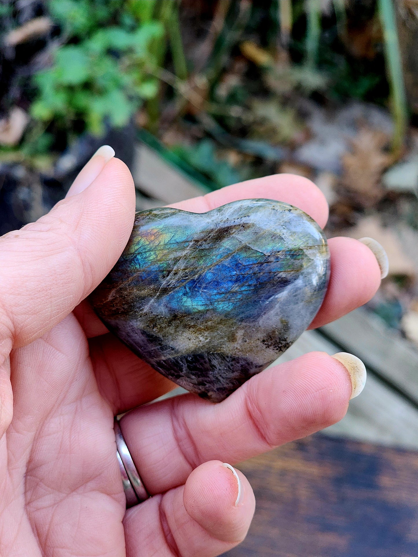 Labradorite with Flash, Heart