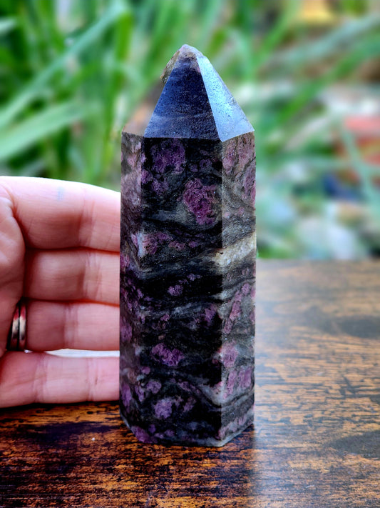 Ruby in Rhodonite Tower-XXL