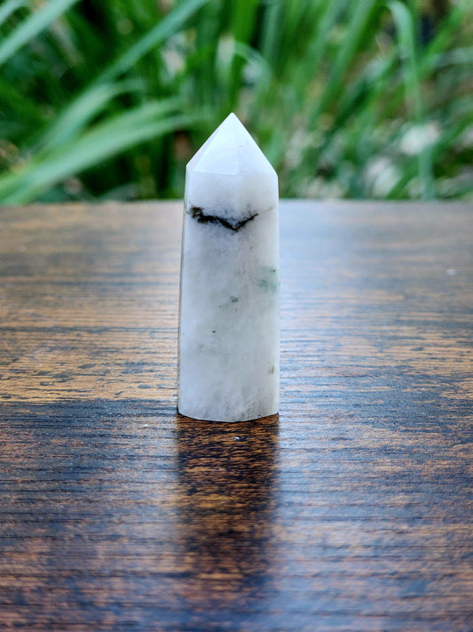 Moss Agate Mini-Tower