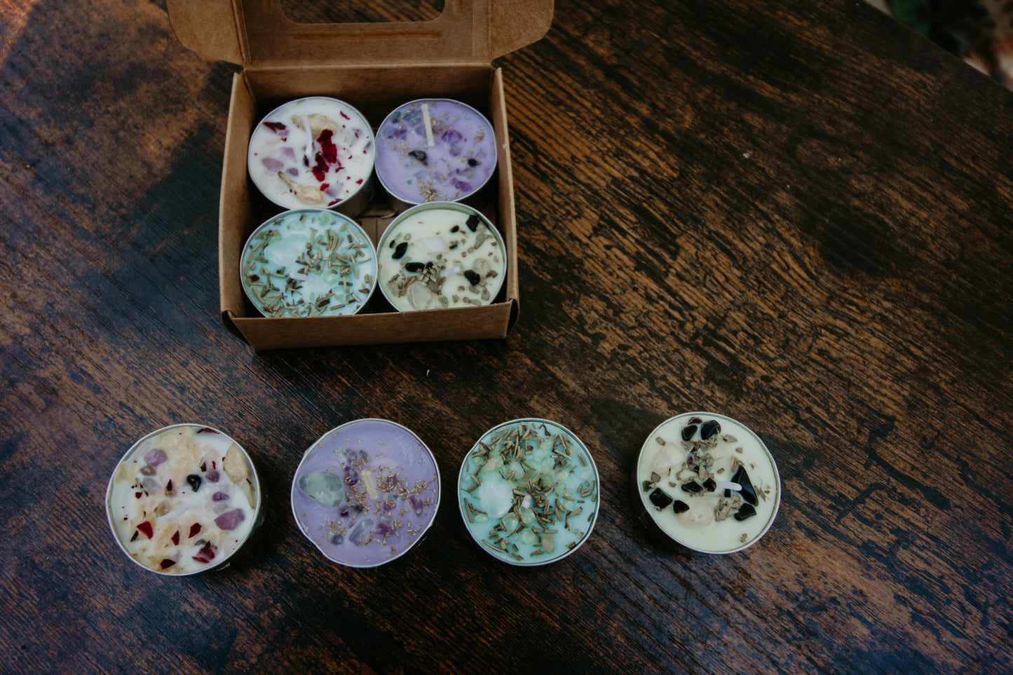 Solstice Tealight Candle Set – Self-Love, Healing, Calming, Stress-Relief