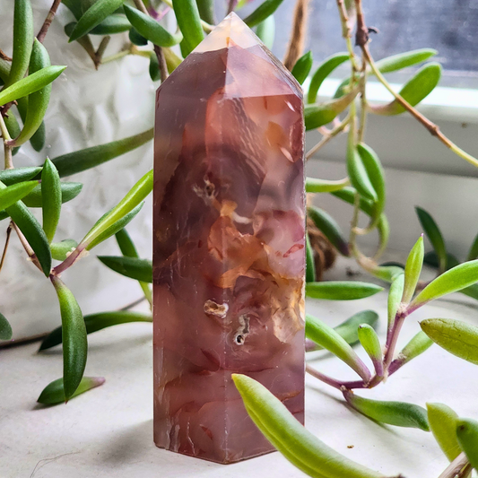 Flower Agate Tower-Medium