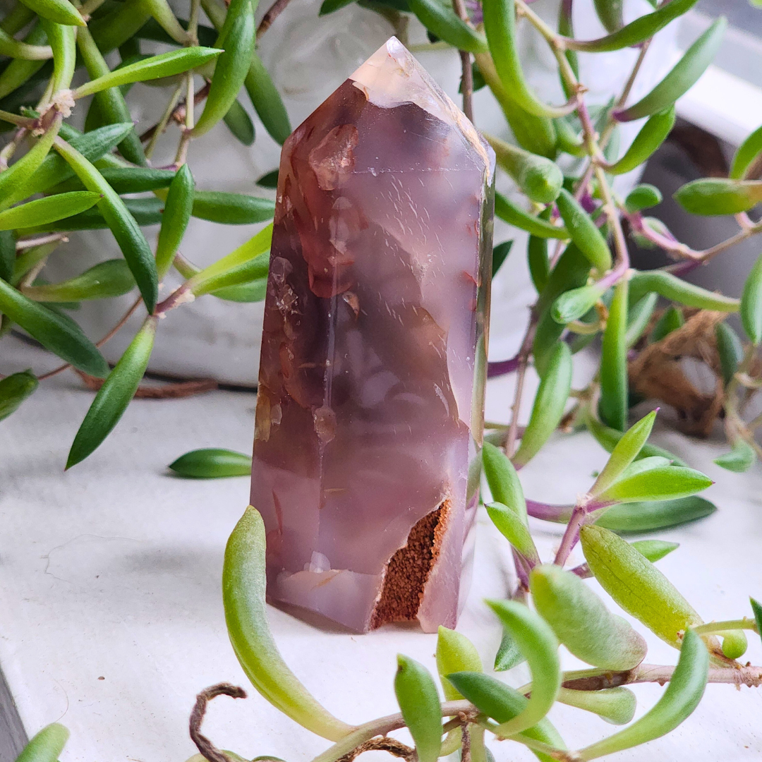 Flower Agate Tower-Medium